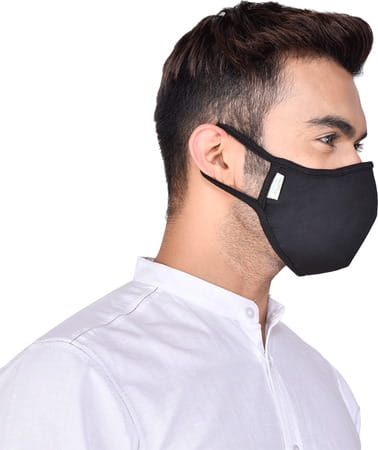 Advind Healthcare Smog Guard N99 Mask Without Valve (Medium Black)
