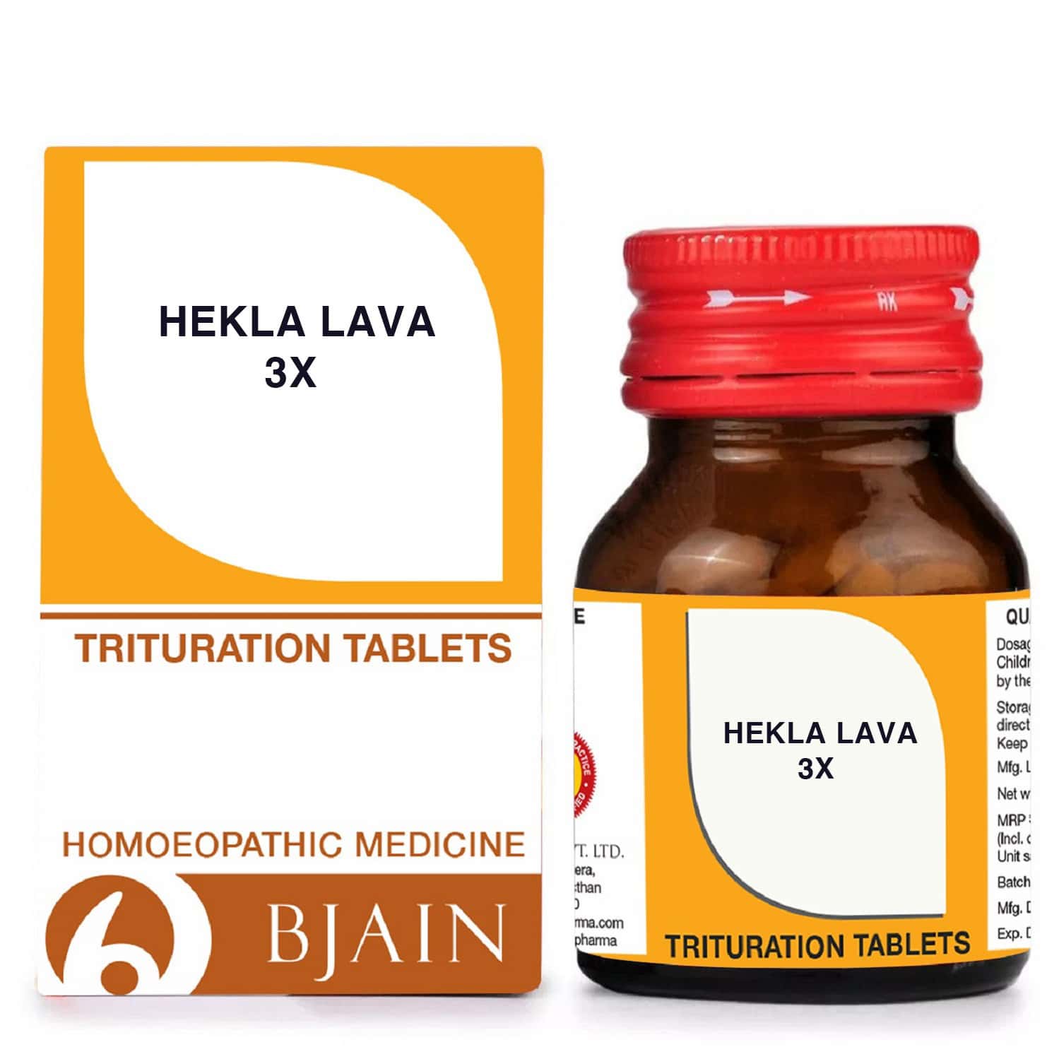 Bjain Hekla Lava Trituration Tablet 3x | 25gm