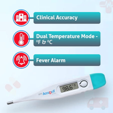 Bpl Medical Technologies Accudigit Dt-04 Mercury-Free Digital Thermometer