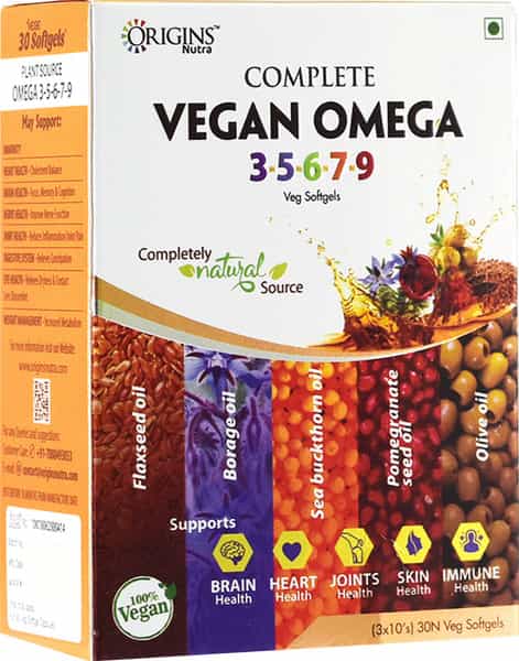 Origins Nutra Complete Vegan Omega 3-5-6-7-9 (30 Softgels)