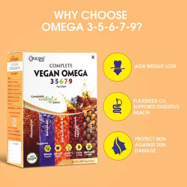 Origins Nutra Complete Vegan Omega 3-5-6-7-9 (30 Softgels)