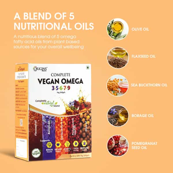 Origins Nutra Complete Vegan Omega 3-5-6-7-9 (30 Softgels)