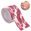 Healthtrek Printed Kinesiology Tape For Knee Pain (Pack Of 1 | Pink | 5 M X 5 Cm)