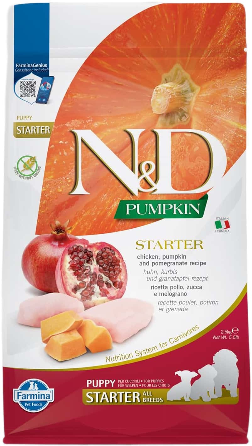 Farmina N&D Pumpkin Starter Puppy Dog Food | Chicken | Pumpkin & Pomegranate | 2.5kg