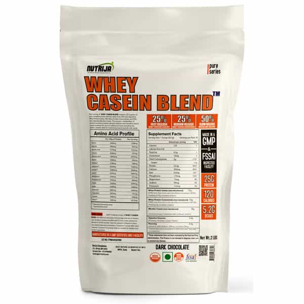 Nutrija Whey Casein Blend- 2 Lbs (Dark Chocolate)