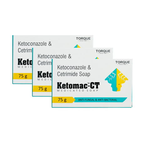 Ketomac Ct Antibacterial Soap For All Skin Type 75gm ( Pack Of 3 )