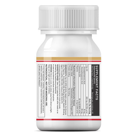 Inlife Fish Oil Coenzyme Q10 Omega 3 Supplement (Fast Release) - 60 Liquid Filled Capsules