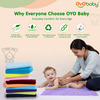 Oyo Baby Waterproof Bed Protector Baby Dry Sheet Large Violet (100 Cm X 140 Cm)