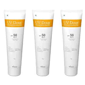 Brinton Uv Doux Face & Body Sunscreen Gel | Spf 50 Pa+++ In Matte Finish | 75g X Pack Of 3