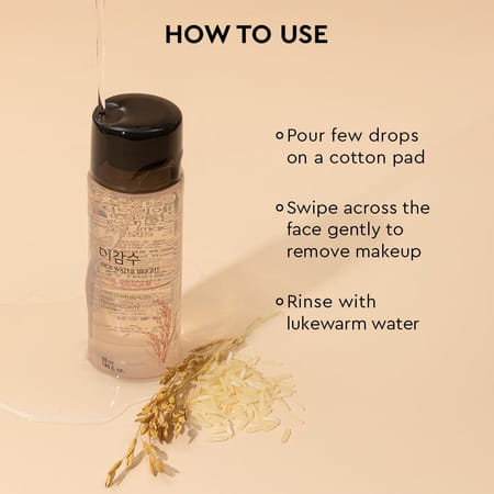 The Face Shop Rice Water Bright Ultra Light Cleansing Oil Korean Heavy Makeup Remover - 55ml