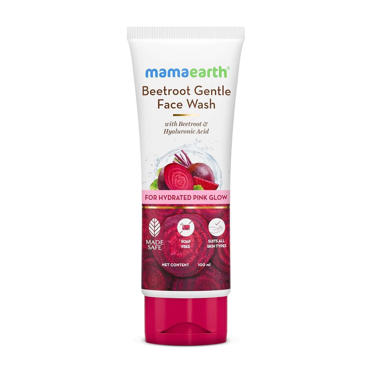 Mamaearth Beetroot Gentle Face Wash With Hyaluronic Acid - 100ml