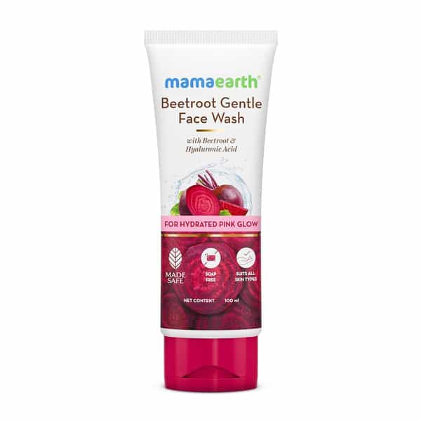 Mamaearth Beetroot Gentle Face Wash With Hyaluronic Acid - 100Ml