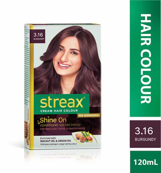 Streax Hair Colour - Burgandy (70Gm+50Ml)