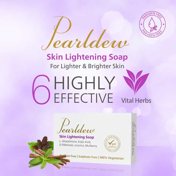 Pearldew Skin Lightening Soap 75 Gm | Milk Cream | Mulberry & Shea Butter (Pack Of 6)