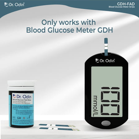 Dr. Odin Ac-307 (Gdh-Fad) Blood Glucose Test Strips Gdh-Fad Monitoring Machine 50 Glucometer Strips