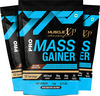 Musclexp Pro Mass Gainer Belgium Chocolate 1kg Pouch (2.2 Lb) (Pack Of 3)