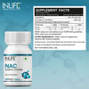 Inlife N Acetyl Cysteine Nac Supplement 600mg | Antioxidant - 60 Vegetarian Capsules