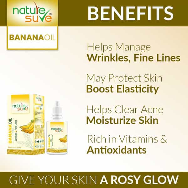 Nature Sure Banana Oil For Wrinkles And Fine Lines In Men & Women - 1 Pack (30Ml)