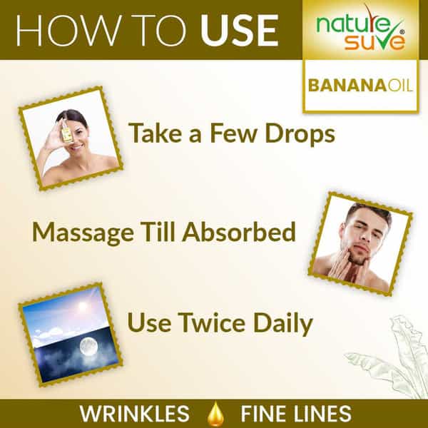 Nature Sure Banana Oil For Wrinkles And Fine Lines In Men & Women - 1 Pack (30Ml)