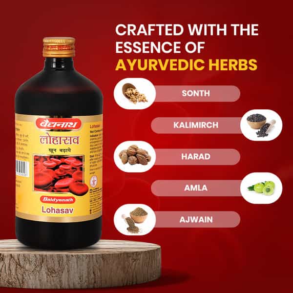 Baidyanath Ayurved Lohasav 450Ml | Iron Supplement Tonic
