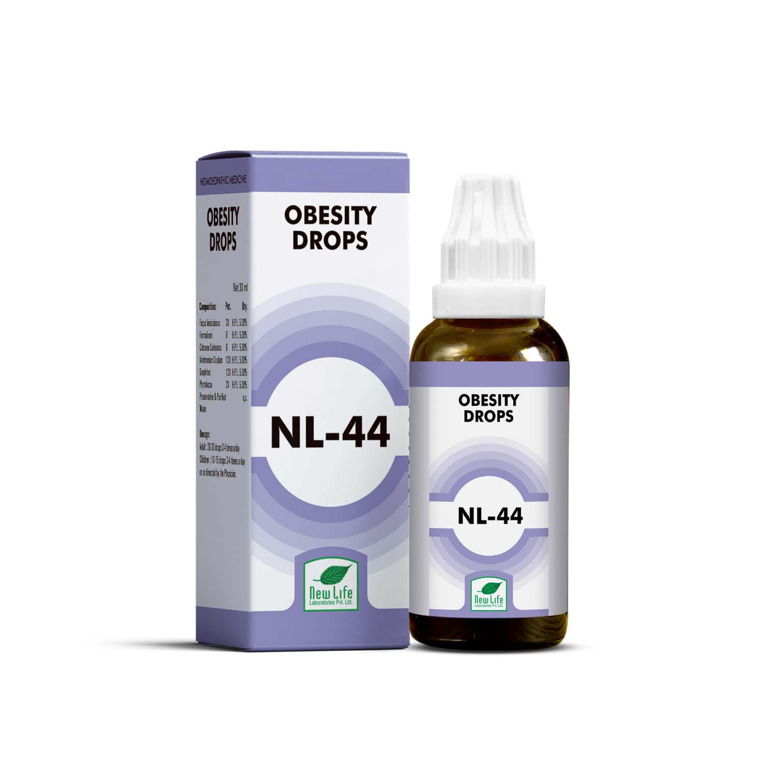New Life Nl 44 Obesity Drops | 30ml