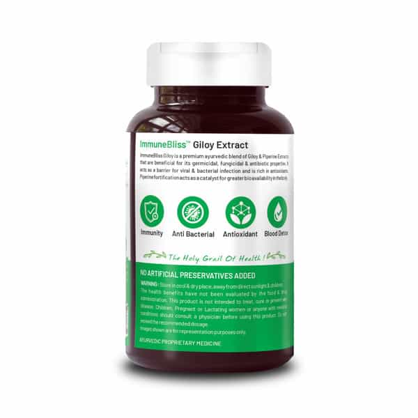 Bliss Welness Giloy Tablets For Immunity Booster Supplements |For Men And Women|60 Veg Tablets