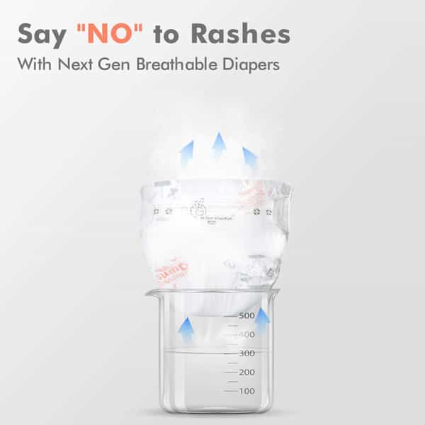 R For Rabbit Feather Diaper Taped Style Pants Size Xs Newborn Baby Of 0-5 Kg(Combo Offer Pack Of 44)