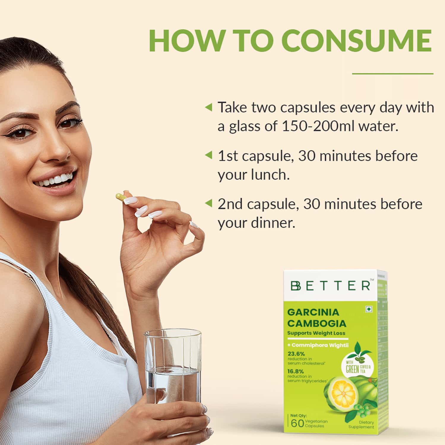 Buy BBETTER GARCINIA CAMBOGIA 60 VEG CAPSULES Online &amp; Get Upto 60% OFF ...