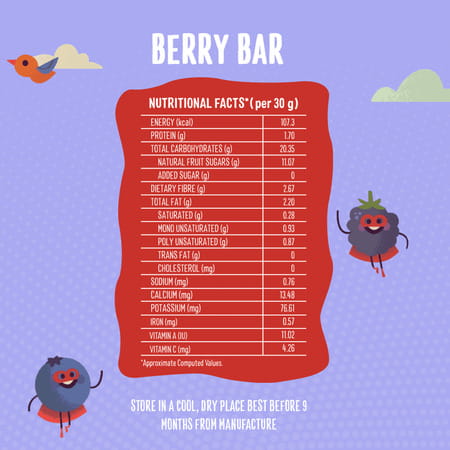 Timios Berry Bar 30g