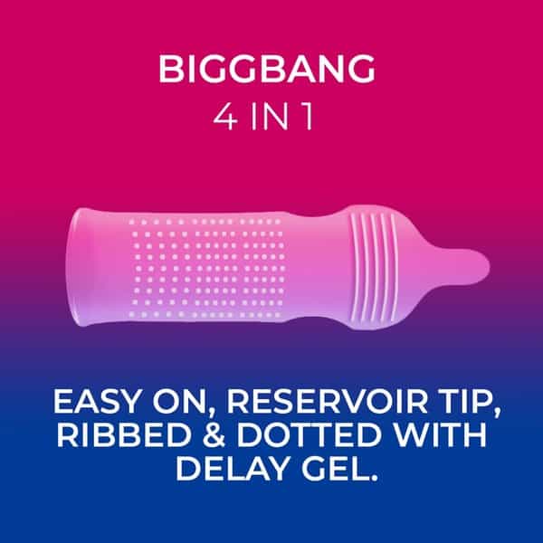 Nottyboy 4-In-1 Condoms - Climax Delay Ribbed Dotted Contoured Condoms 10