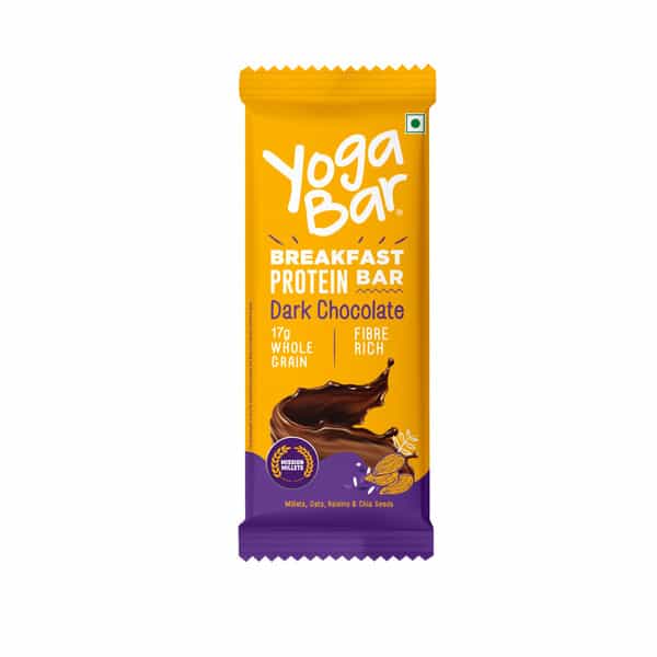 Yoga Bar Dark Chocolate Breakfast Protein Bar 7G Protein 50G
