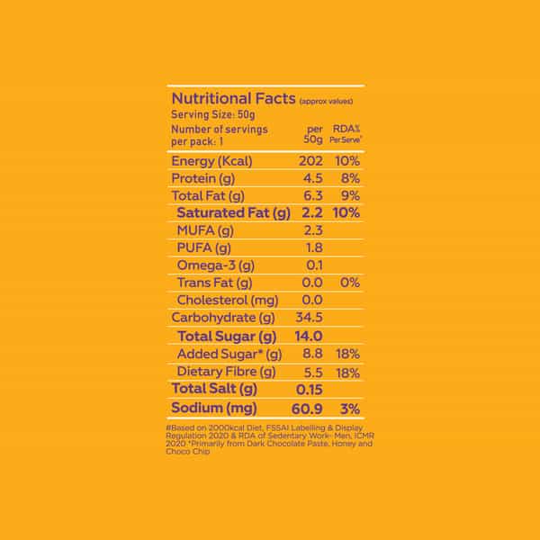 Yoga Bar Dark Chocolate Breakfast Protein Bar 7G Protein 50G