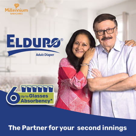 Elduro Unisex Adult Diaper With Diamond Core Technology And Wetness Indicator (Large | 10 Diaper)