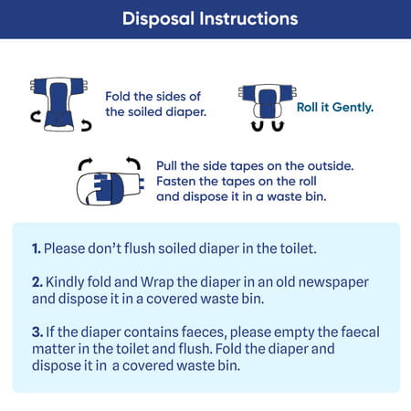 Elduro Unisex Adult Diaper With Diamond Core Technology And Wetness Indicator (Large | 10 Diaper)