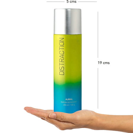 Ajmal 1 Distraction For Unisex 1 Sacred Love & 1 Raindrops For Women Deodorant Combo Pack Of 3-600ml