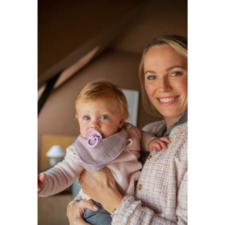 Bibs Colour Latex Size 1 Dusky Lilac - 0+ Months