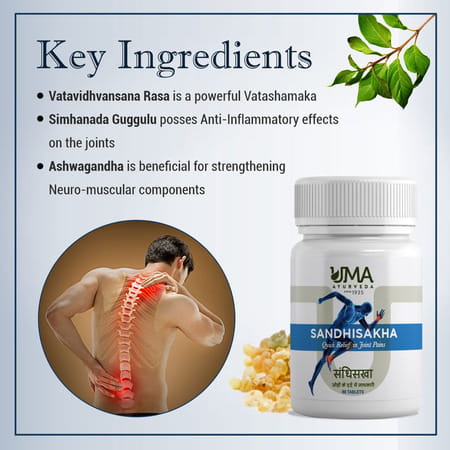 Uma Ayurveda Sandhisakha Tablet Ayurvedic Tablets 60 Tab