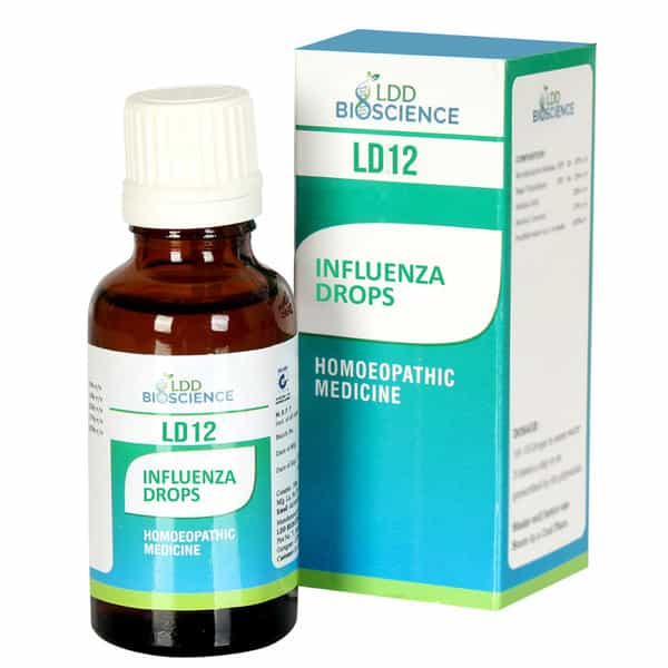 Ldd Bioscience Ld 12 Influenza Drop For Influenza | Sneezing | Productive Cough (30Ml)
