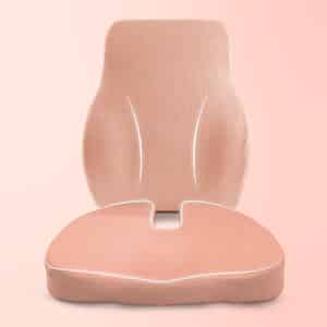 Betterhood Peach Memory Foam Back Support And Coccyx Seat Cushion Combo For Chair