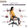 Betterhood Peach Memory Foam Back Support And Coccyx Seat Cushion Combo For Chair