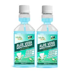 Nature Sure Aloe Vera Mouthwash With Neem And Clove For Oral Health - 2 Packs (150ml Each)
