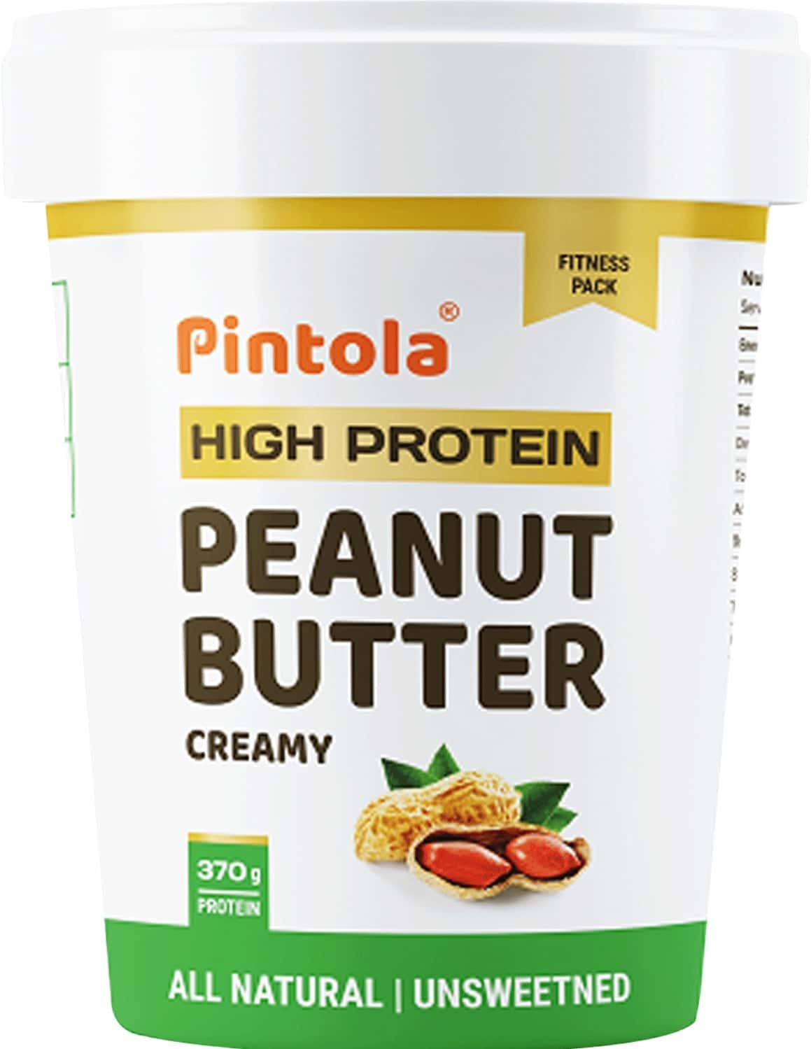 Pintola All Natural High Protein Peanut Butter (Creamy) 1 Kg