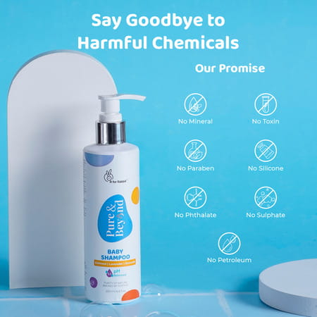 R For Rabbit Baby Shampoo 200ml Pure & Beyond For Kids | No Tears | Ph 5.5 Mild & Gentle