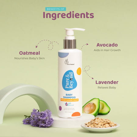 R For Rabbit Baby Shampoo 200ml Pure & Beyond For Kids | No Tears | Ph 5.5 Mild & Gentle