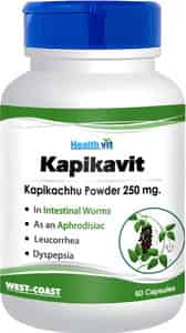 Healthvit Kapikavit Kapikachhu Powder 250 Mg 60 Capsules
