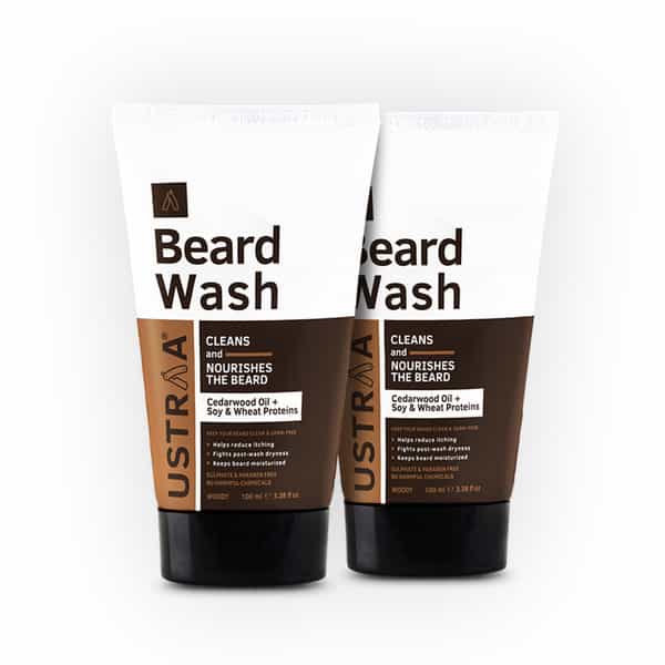 Ustraa Beard Wash - Woody (Pack Of 2 X 100 Ml)