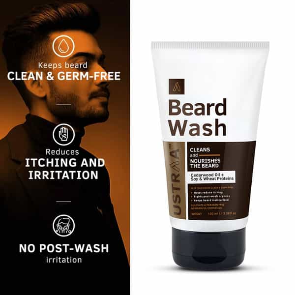 Ustraa Beard Wash - Woody (Pack Of 2 X 100 Ml)
