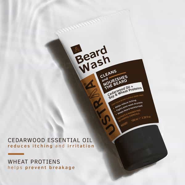 Ustraa Beard Wash - Woody (Pack Of 2 X 100 Ml)
