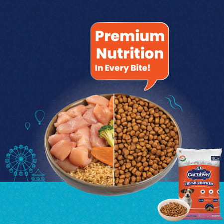 Carniwel Fresh Chicken Puppy Dry Dog Food 10Kg | Premium Nutrition | Natural Ingredients