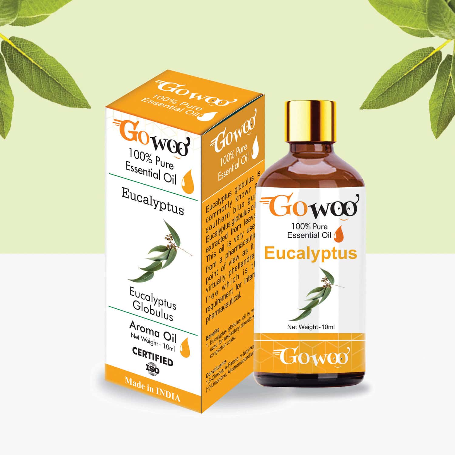 Buy GO WOO 100 PURE EUCALYPTUS OIL FOR COUGH COLDS CLEAR BREATHING